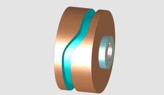 円筒カムの3Dモデル